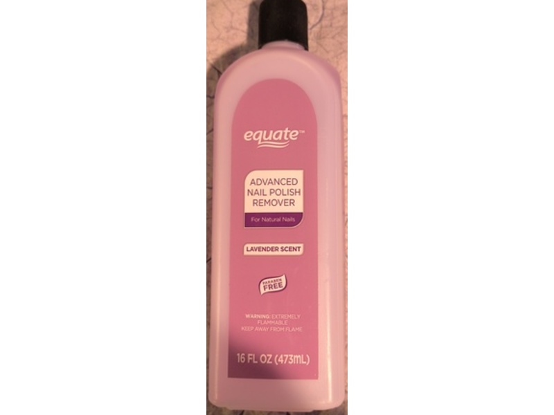 Equate Advanced Nail Polish Remover, Lavender Scent, 16 oz/473 mL