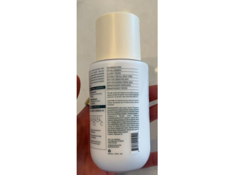 Prequel Half & Half Fluid Moisturizer, Peptides + Ceramides, 5.7 fl oz/168 mL