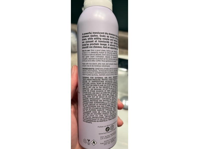 Hairitage By Mindy Mcknight Dry Shampoo, Lazy Day, 5 fl oz/206 mL
