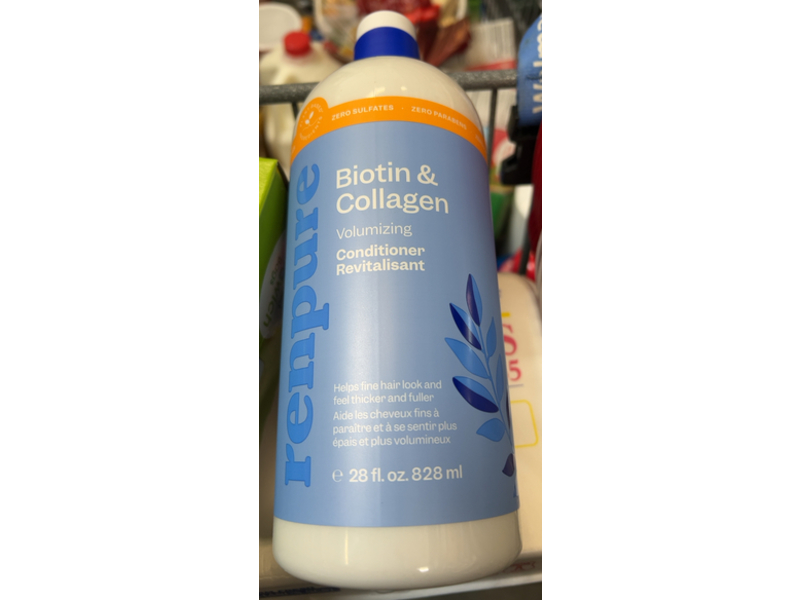 Renpure Volumizing Conditioner, Biotin & Collagen, 28 fl oz/828 mL