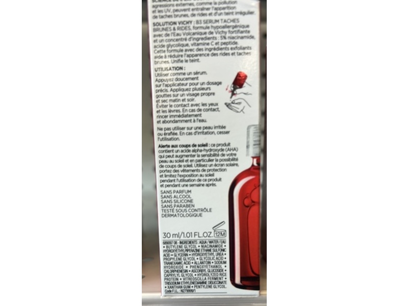 Vichy Laboratories Liftactiv Serum, B3, 1.01 fl oz/30 mL