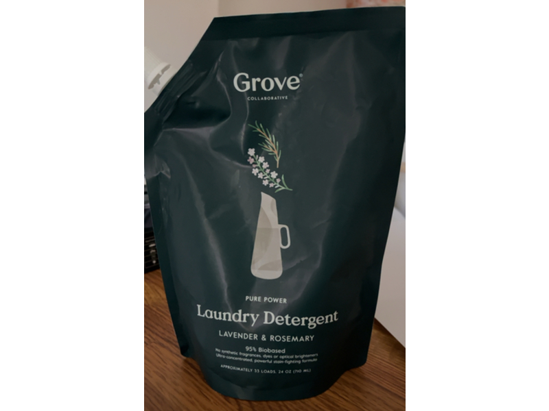 Grove Pure Power Laundry Detergent, Lavender & Rosemary, 33 Loads, 24 oz/710 mL