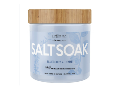 Rawsuger Salt Soak, Blueberry + Thyme, 14 oz/387 g