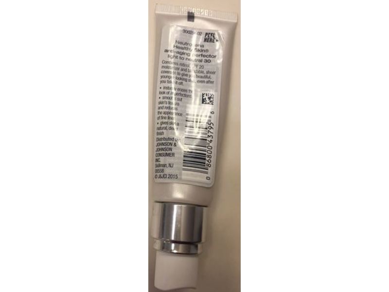 Neutrogena Healthy Skin Anti-Aging Perfector, SPF 20, Light To Natural 30, 1.0 fl oz/30 mL