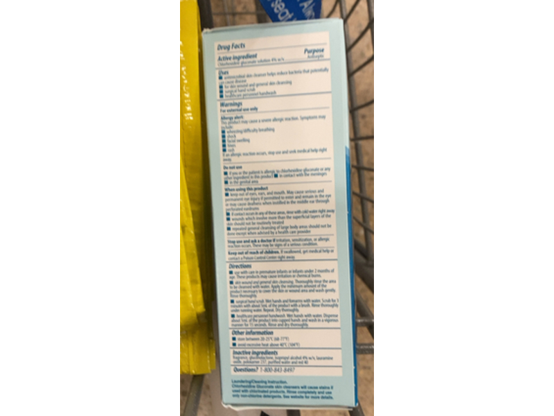 Hibiclens Antiseptic Skin Cleanser, Chlorhexidine Gluconate Solution 4.0%, 8 fl oz/236 mL