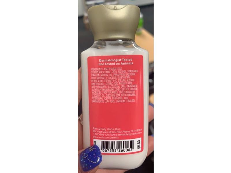 Bath & Body Works 24 Hour Moisture Body Lotion, Strawberry Pound Cake, 3 fl oz/88 mL