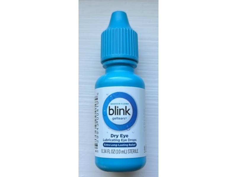 Blink Gel Tears Dry Eyes Lubricating Eye Drops, 0.34 fl oz/10 mL