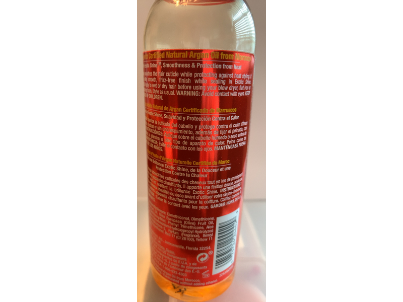 Creme Of Nature Heat Protector Smooth & Shine Polisher, Argan Oil, 4 fl oz/118 mL