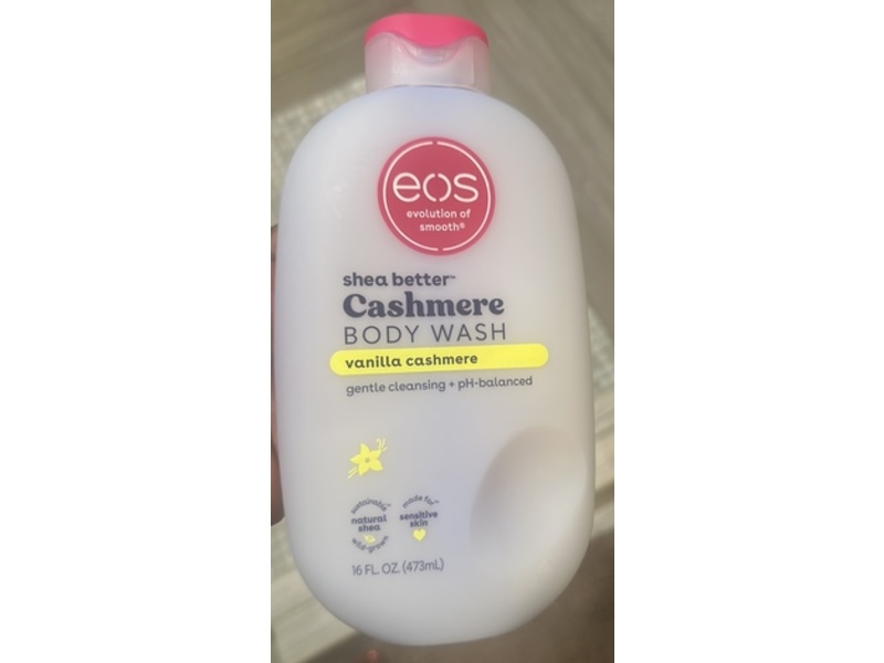 EOS Shea Better Cashmere Body Wash, Vanilla Cashmere, 16 fl oz/473 mL