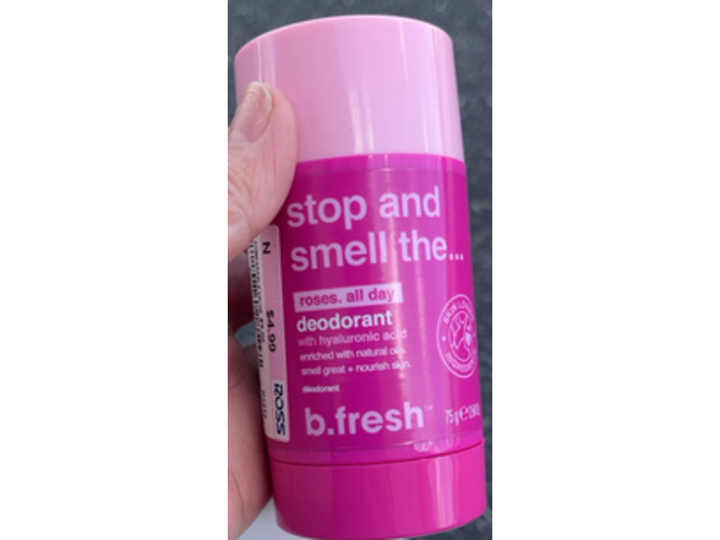 b.fresh Stop And Smell The Deodorant, Roses All Day, 2.64 oz/75 g
