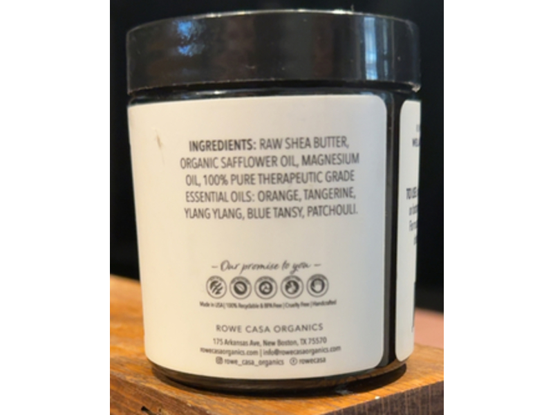 Rowe Casa Organics All Natural Magnesium Cream, 4 fl oz/118 mL