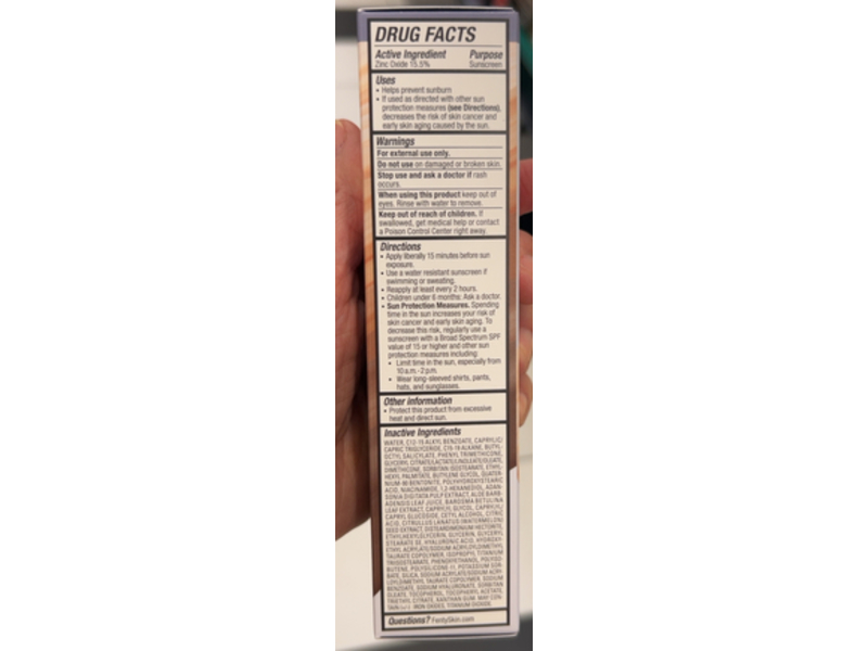 Fenty Skin Hydra Vizor Huez Tinted Moisturizer, SPF 30, Shade 1, 1.7 fl oz/50 mL