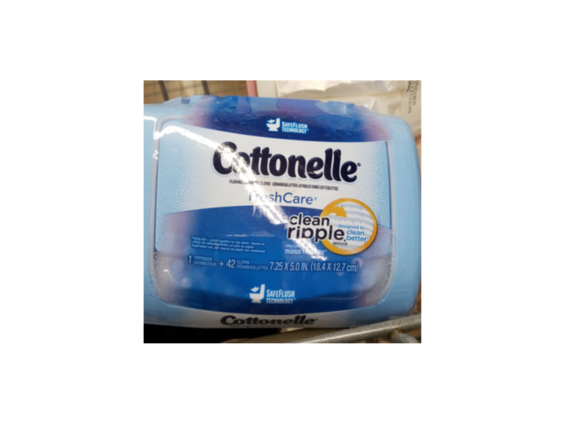 Cottonelle Flushable Cleansing Cloths, Fresh Care, 42 Count