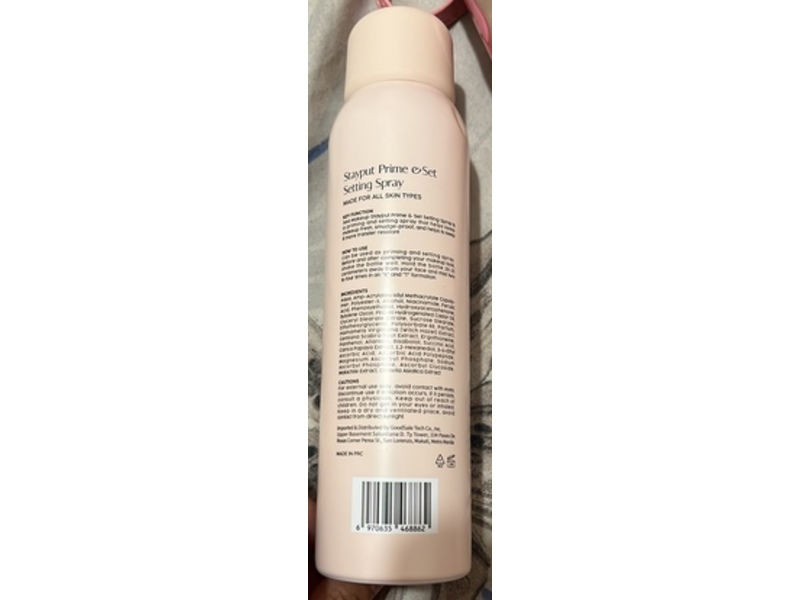 Sea Makeup Stayput Prime & Set Setting Spray, 3.52 fl oz/100 mL