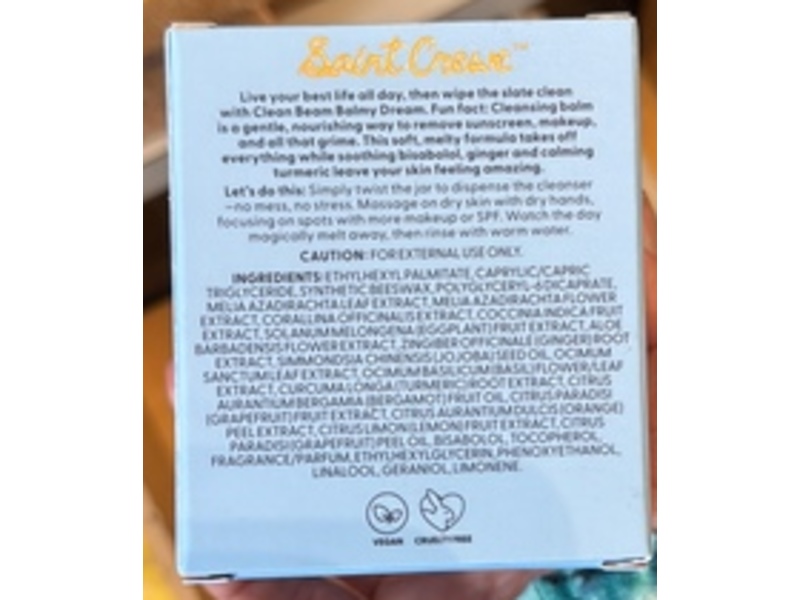 Saint Crewe Clean Beam Balmy Dream Cleansing Balm, 1.69 fl oz/50 mL