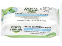 Open Nature Facial Cleansing Wipes, Sensitive, 25 Count - thumbnail 1