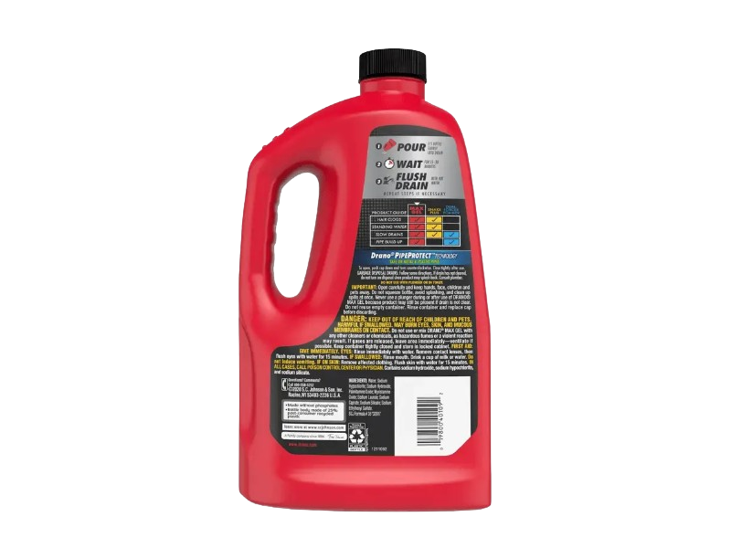 Drano Max Gel Drain Clog Remover, 80 fl oz/2.3 L