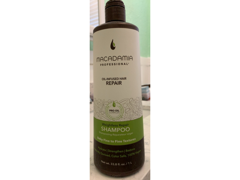 Macadamia Professional Weightless Repair Shampoo, 33.8 fl oz/1 L