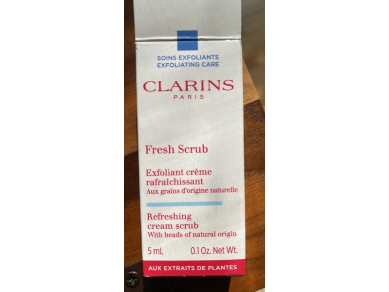 Clarins Paris Refreshing Cream Fresh Scrub, 0.1 fl oz/5 mL