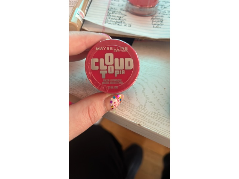 Maybelline New York Cloudtopia Lip & Cheek Mousse, Pink Daydream, 0.17 oz/5 g