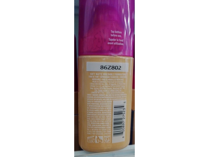Nyx Make 'Em Wonder Soft Matte Foundation, 11 Classic Ivory, 1.01 fl oz/30 mL