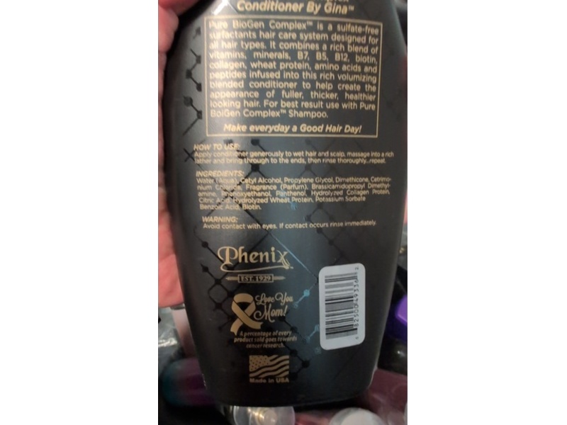 Phenix Pure Biogen Complex Conditioner, 13.5 fl oz/400 mL