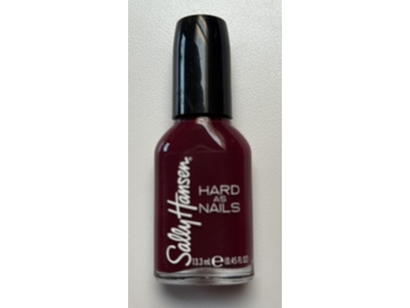 Sally Hansen Hard As Nails Nail Polish, Garnet Attention, 0.45 fl oz/13.3 mL