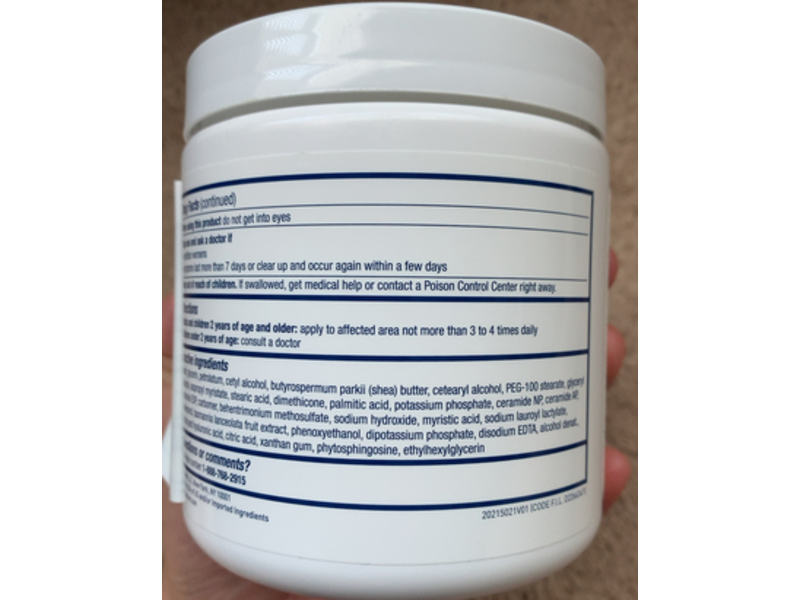 CeraVe Itch Relief Moisturizing Cream, 19 oz/539 g