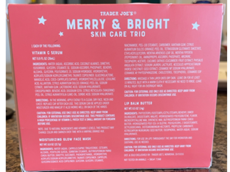 Trader Joe's Merry & Bright Skin Care Trio Set, 2 Count
