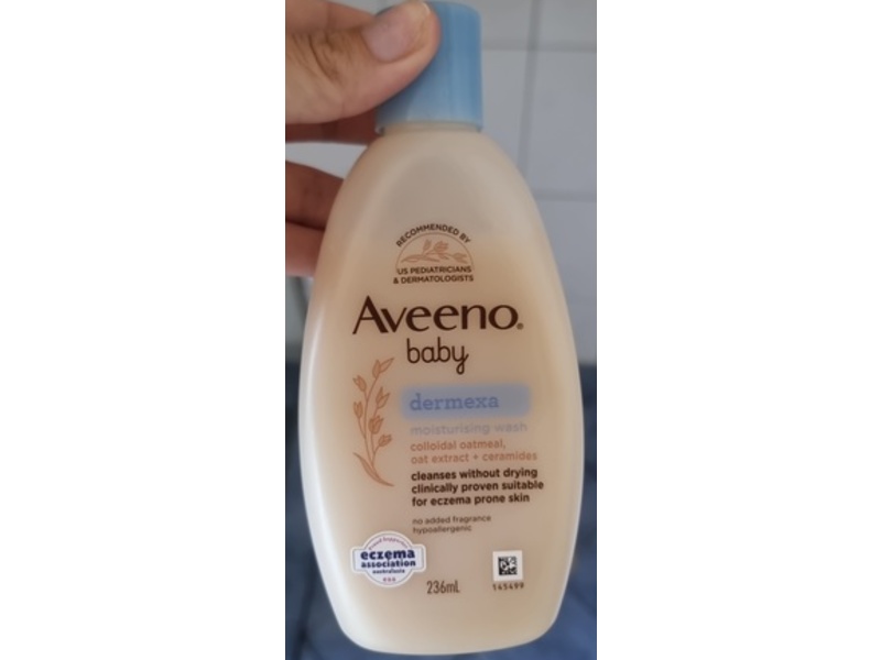 Aveeno Baby Dermexa Moisturizing Wash, Oat Extract + Ceramides, 236 mL