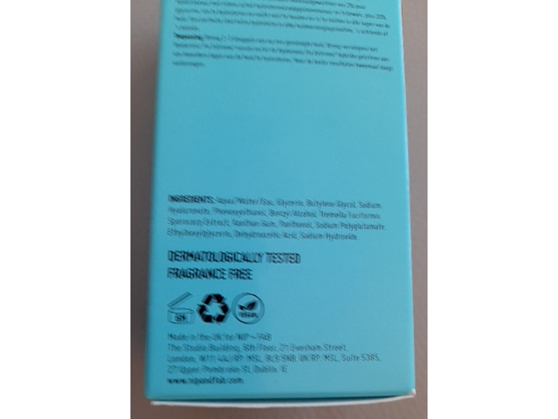 Nip+Fab Hydrate Hyaluronic Fix Extreme4 Concentrate 2%, 1.01 fl oz/30 mL