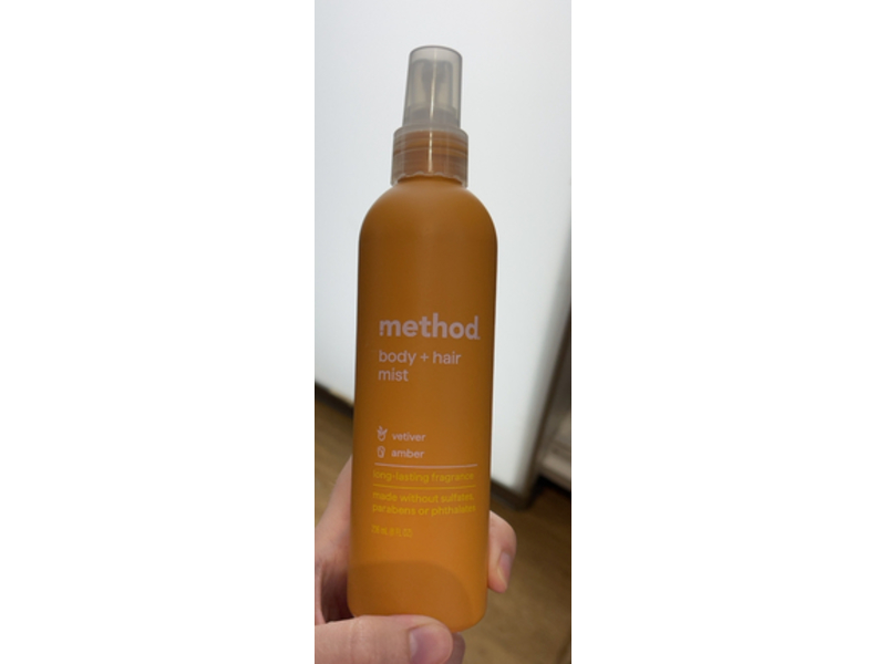 Method Body + Hair Mist, Vetiver & Amber, 8 fl oz/236 mL