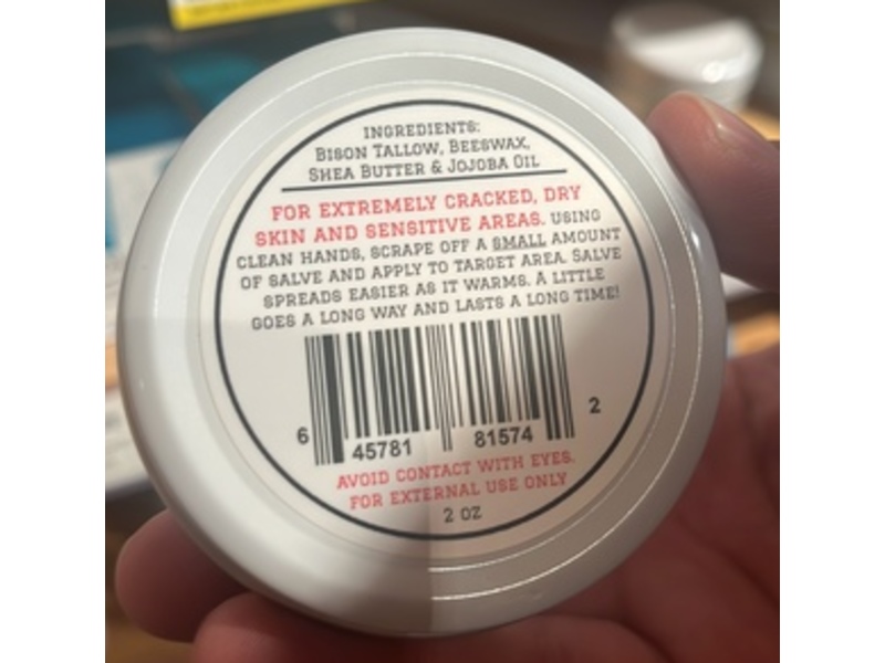 Big Crazy Buffalo Salve Bison Tallow, Unscented, 2 oz