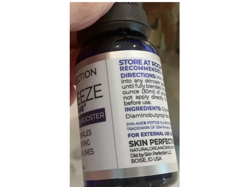 Skin Perfection Line Freeze Syn-Ake Dipeptide Serum Booster, 0.5 fl oz/15 mL