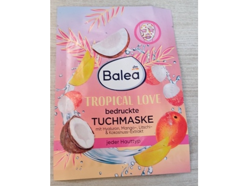 Dm Balea Tropical Love Fruit Sheet Mask, 1 Sheet