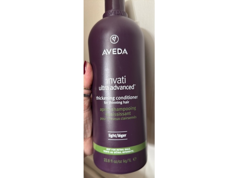 Aveda Invati Ultra Advanced Thickening Conditioner, Light, 33.8 fl oz/1 L