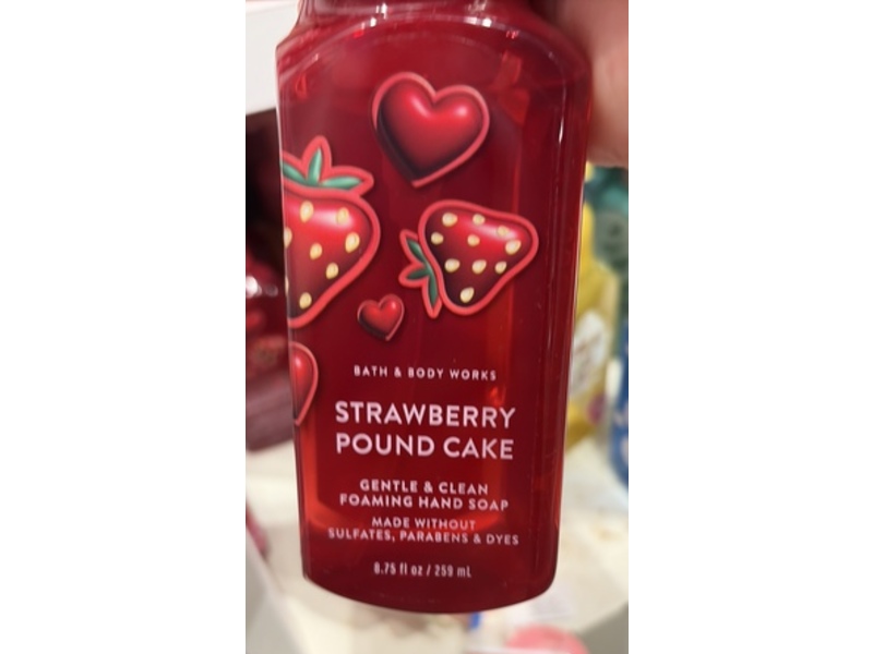 Bath & Body Works Gentle & Clean Foaming Hand Soap, Strawberry Pound Cake, 8.75 fl oz