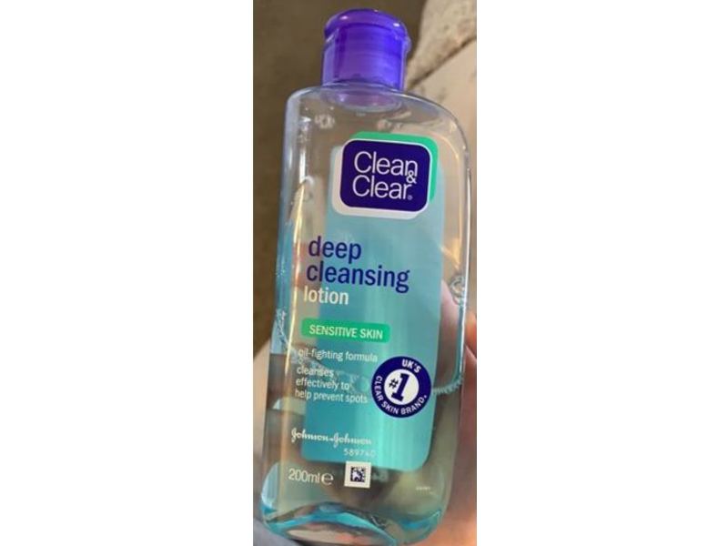 Clean & Clear Deep Cleansing Lotion, Sensitive, 200 mL