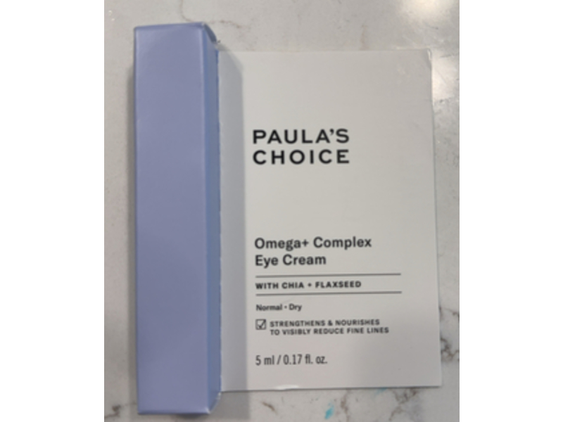 Paula's Choice Omega+ Complex Eye Cream, Chia+Flaxseed, 0.17 fl oz/5 mL