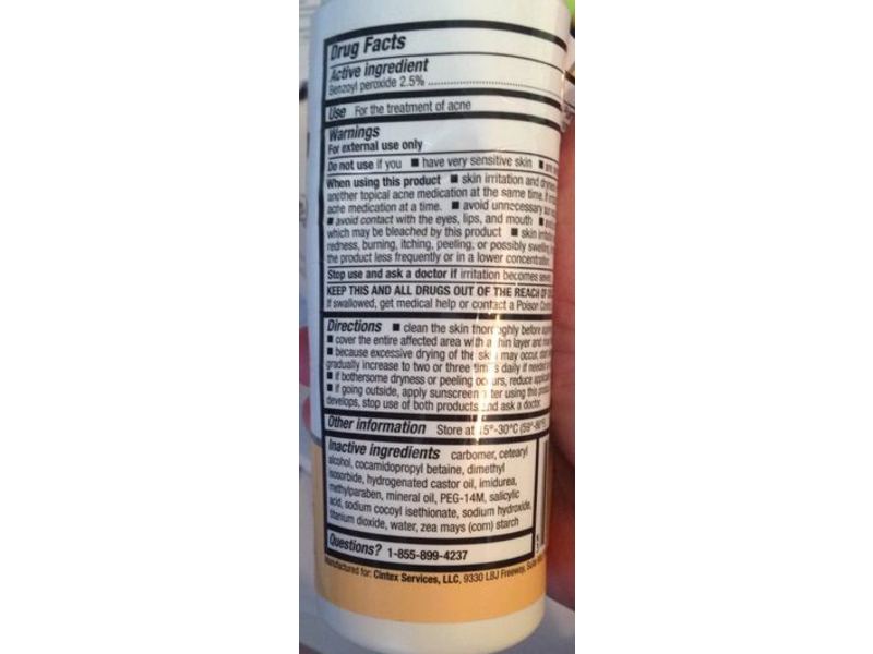 BP Wash Acne Treatment (benzyl peroxide) 2.5%, 8 oz (227 g) Cintex (RX)