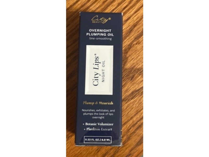 City Beauty Overnight Plumping Oil, 0.23 fl oz/6.8 mL
