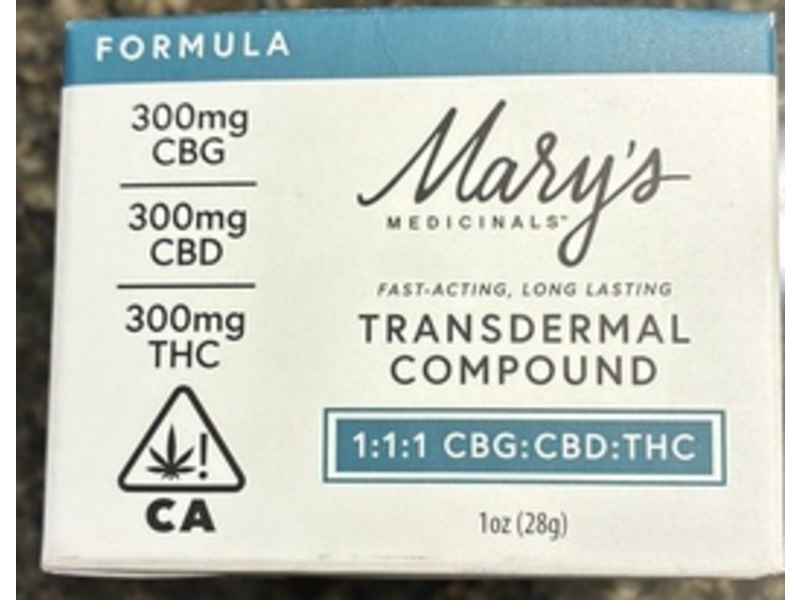 Mary's Medicinals Transdermal Compound, 1 fl oz/28 g