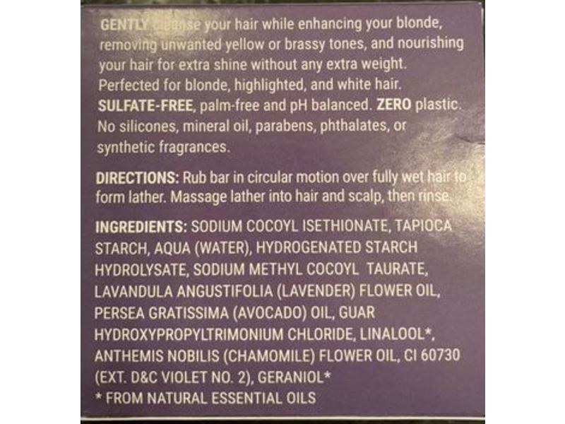 Superzero Shampoo Bar, Purple Perfection, 3 oz/85 g