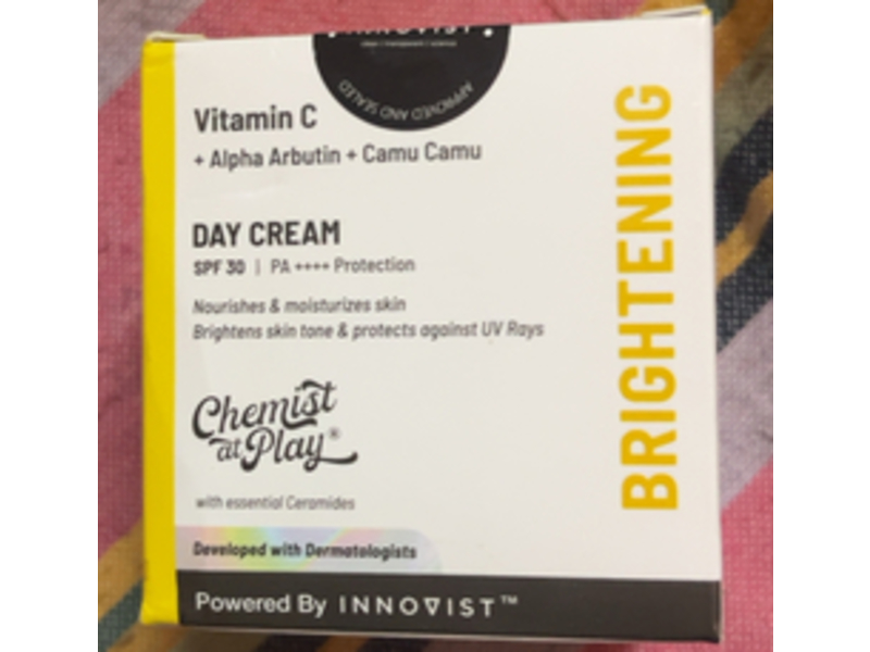 Chemist At Play Vitamin C Brightening Day Cream, SPF 30 PA++++ Protection, 1.76 oz/50 g
