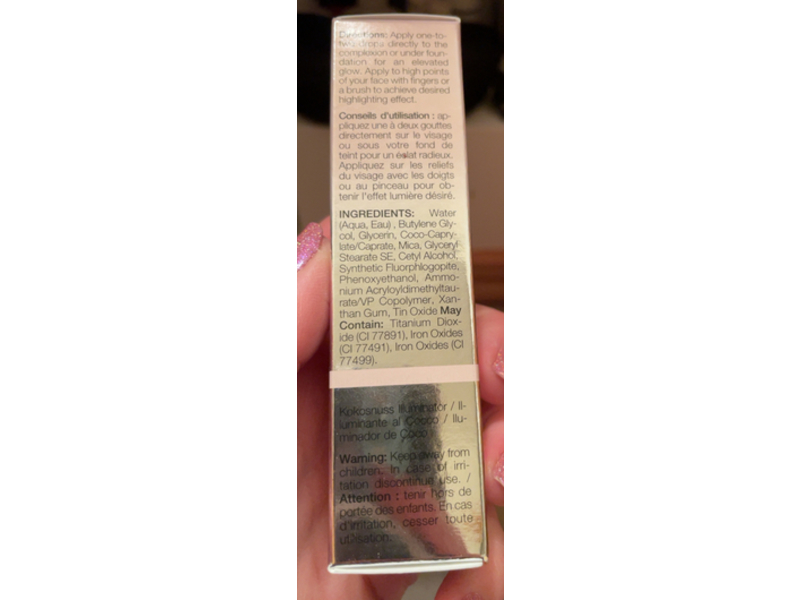 Lime Life By Alcone Perfect Glow Drops Coconut Illuminator, Rose, 0.51 fl oz/15 mL