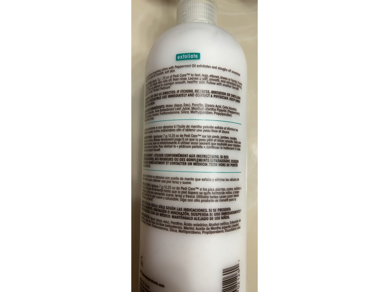 Gena Pedi Care Sloughing Lotion, Peppermint Oil, 16 fl oz/473 mL