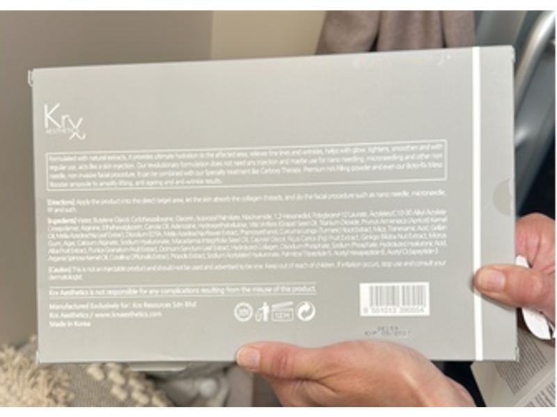 Krx Aesthetics Thread-Fill Ampoule Needle Less Face Threadlift Therapy, 2 mL, 10 Count