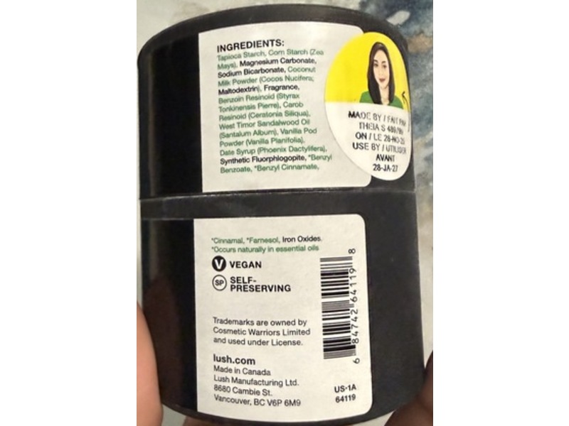 Lush Sticky Dates Dusting Powder, 2.2 oz/65 g