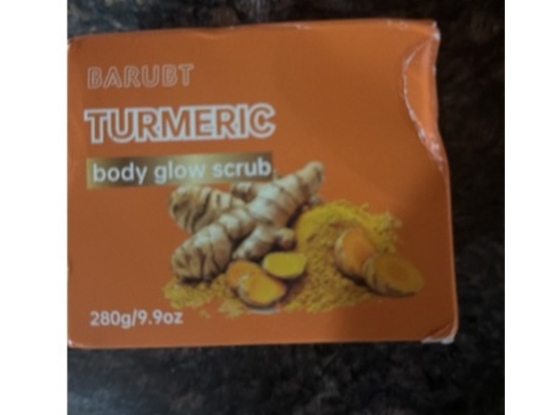 Barubt Body Glow Scrub, Turmeric, 9.9 oz/280 g