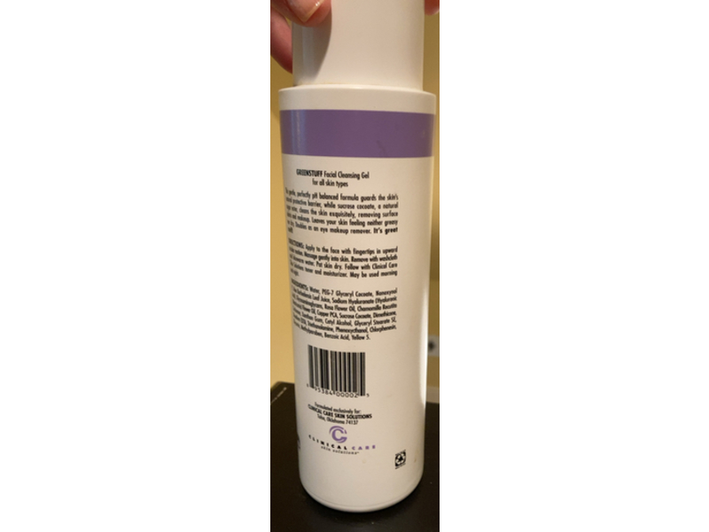 Clinical Care Skin Solutions The Green Stuff Facial Cleansing Gel, 16 oz/486 mL